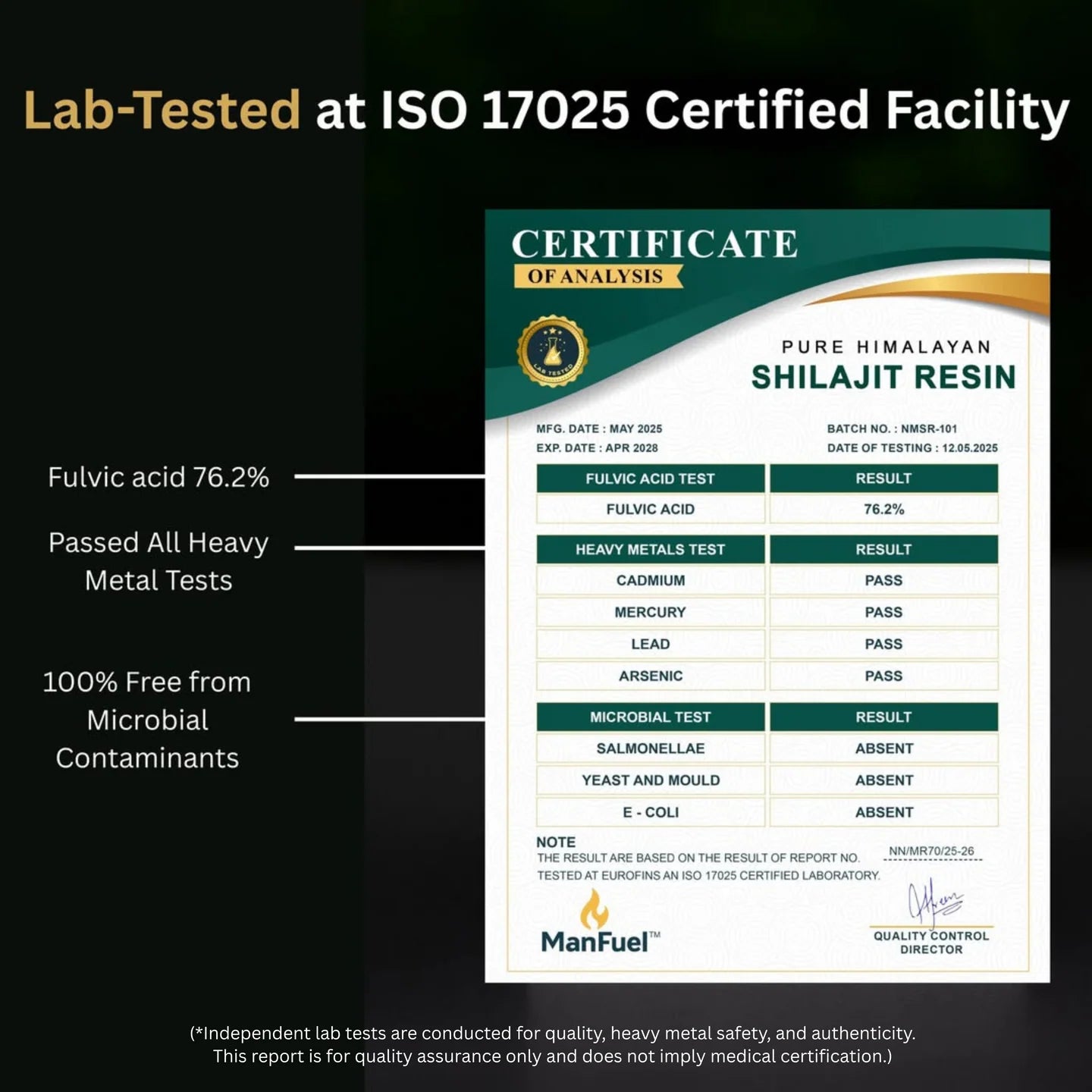 ManFuel Pure Himalayan Shilajit Resin