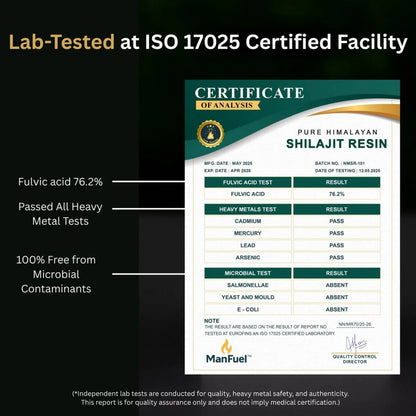 ManFuel Pure Himalayan Shilajit Resin